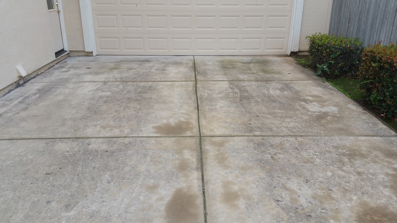 Concrete Cleaning Before & After