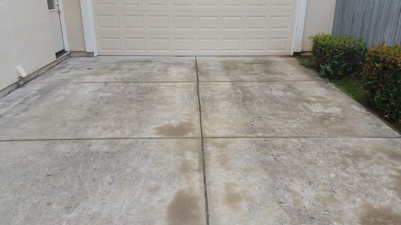 Concrete Cleaning Before & After