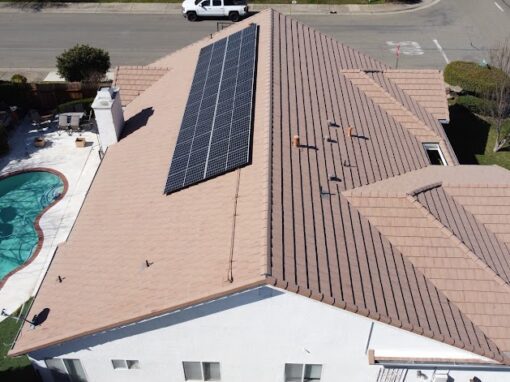 Roof Cleaning Drone Shots in Sacramento, CA